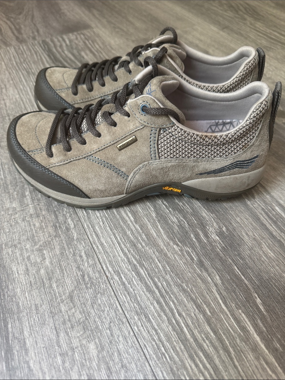 Dansko woman’s Neutral Gray Casual Suede Sneakers